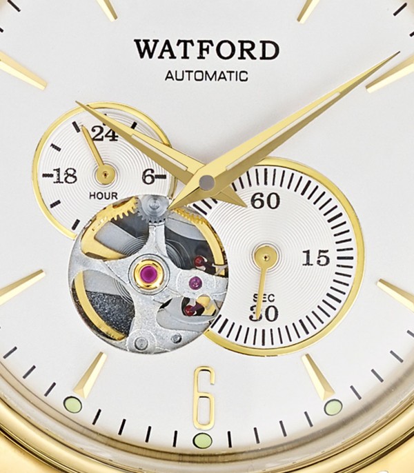 MONTRE WATFORD MIAMI Doré jaune Blanc